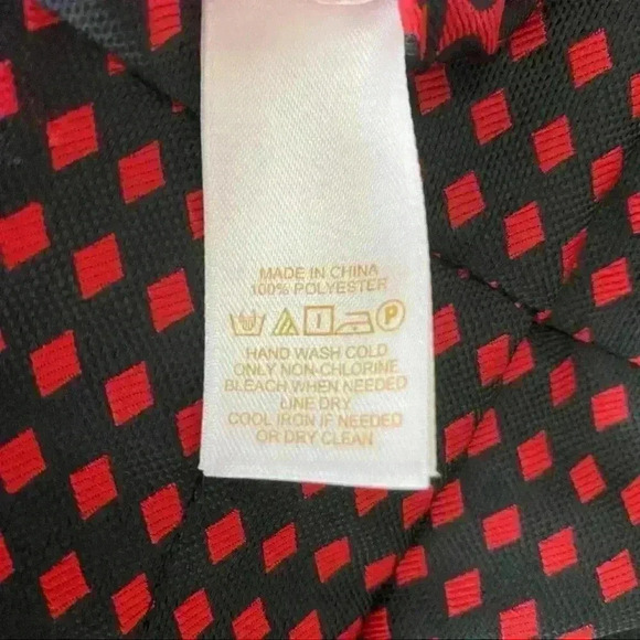 kate spade red diamond on black ankle pants - Picture 7 of 7